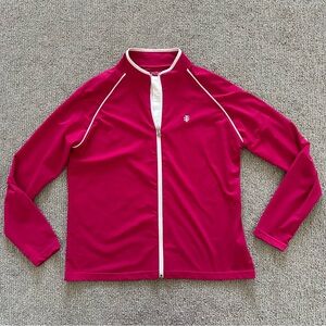 Coolibar Fuchsia Jacket with White Accents Size Large